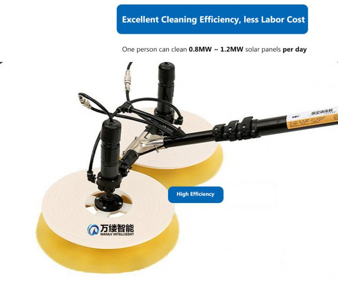 Professional Water-Fed Bi-Level Soft Wash Brush – Compatible with Water Flow Poles, Cleaning Brush, Wash Brush, Outdoor Brush, Solar Cleaning
