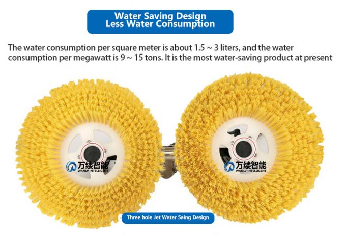 Professional Water-Fed Bi-Level Soft Wash Brush – Compatible with Water Flow Poles, Cleaning Brush, Wash Brush, Outdoor Brush, Solar Cleaning